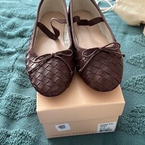 Loeffler Randall Leonie espresso woven 7.5